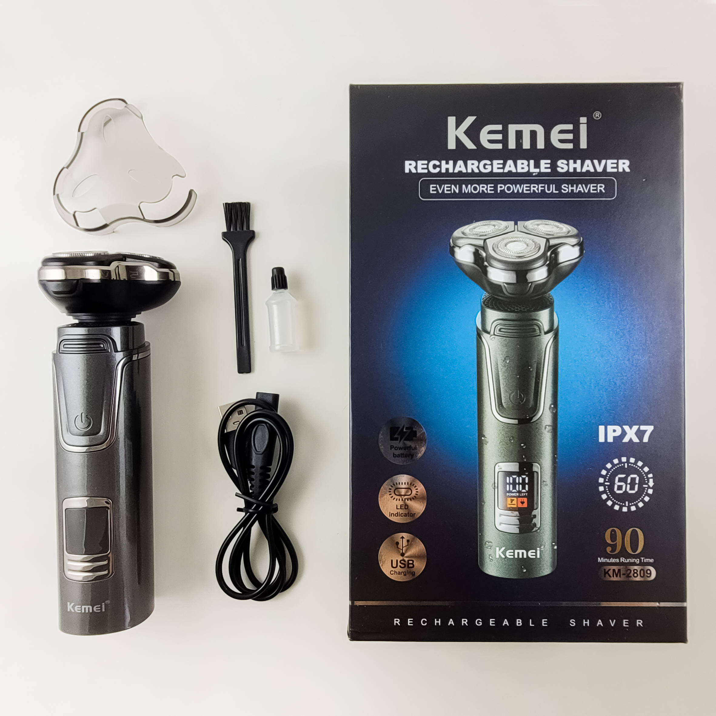 ماشین اصلاح موی صورت کیمی مدل KM-2809 ماشین اصلاح موی صورت کیمی مدل KM-2809