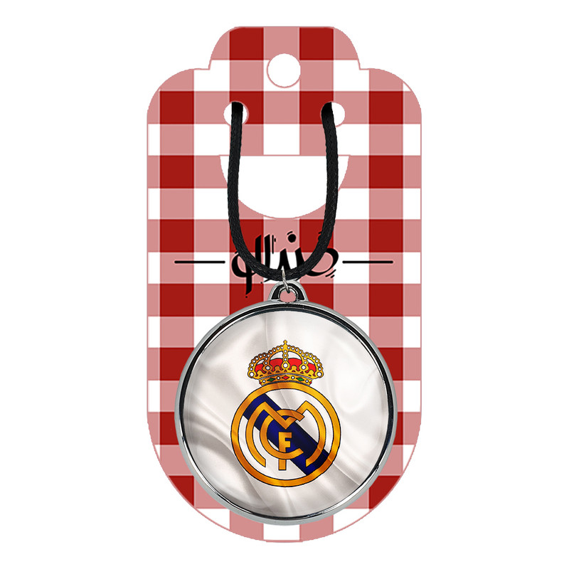 گردنبند خندالو مدل باشگاه رئال مادرید Real Madrid کد 2634726352