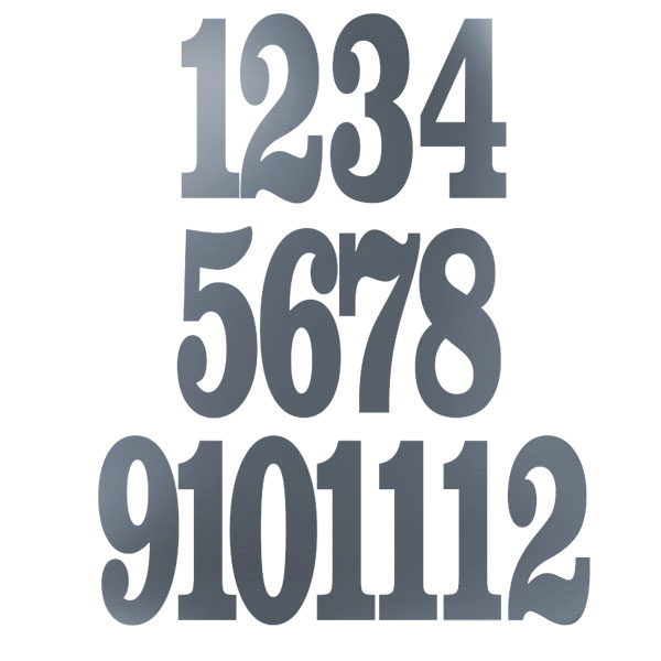 اعداد ساعت دیواری مدل S4 مجموعه 12 عددی