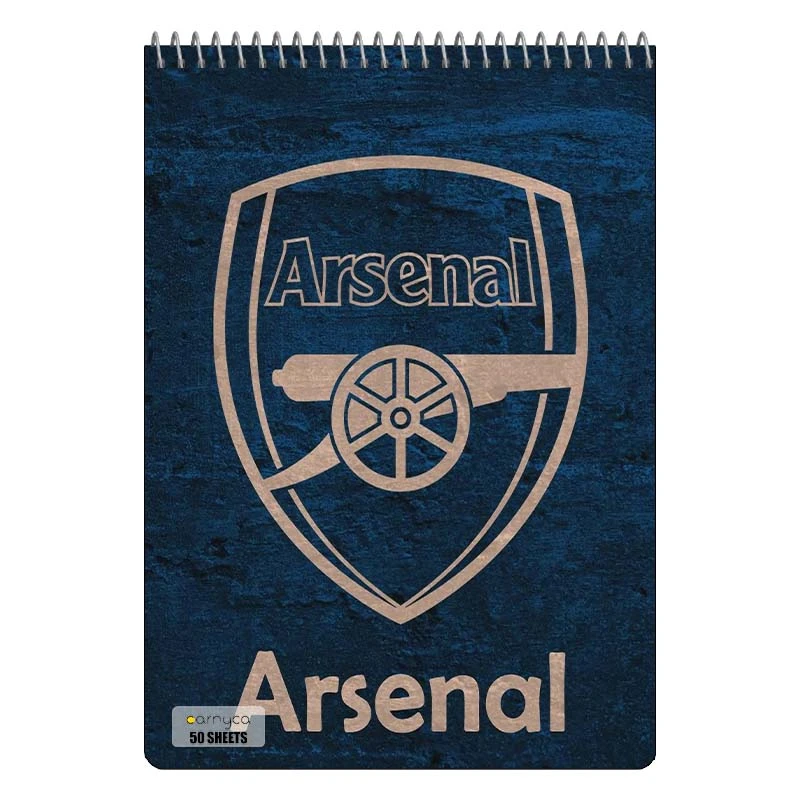 دفتر نقاشی 50 برگ سیمی کارنیکا طرح آرسنال Arsenal کد 64420