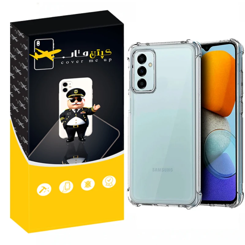 کاور کپتن  قاب مدل Crystal مناسب برای گوشی موبایل سامسونگ Galaxy M23 5G / F23 5G