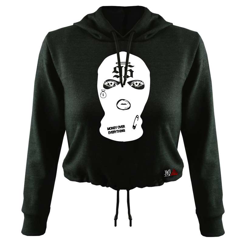 هودی زنانه مدل نقاب کد T12 رنگ نوک مدادی 