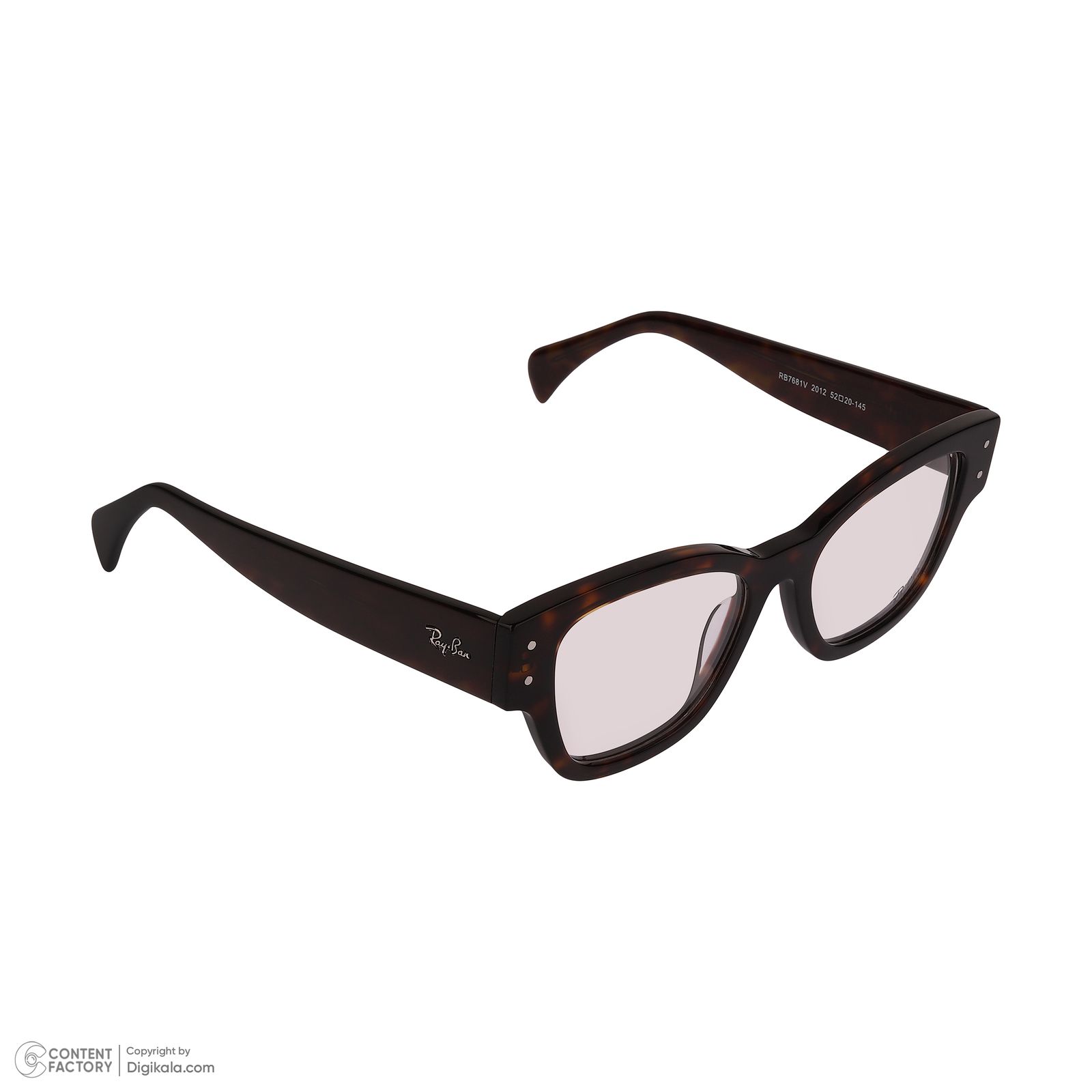 فریم عینک طبی ویفرر (Wayfarer) زنانه ری بن مدل 0RB7681V-2012 مناسب برای صورت مستطیل، مربع، قلب و بیضی -  - 2