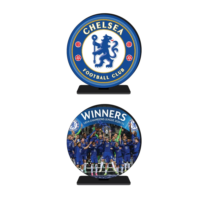 استند رومیزی تزیینی مدل ورزشی طرح آرم تیم چلسی کد 20 مجموعه 2 عددی