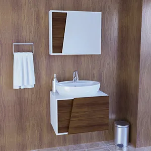 ست کابینت و روشویی مدل lux1160 به همراه آینه و باکس