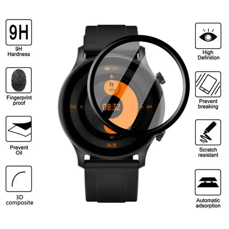 محافظ صفحه نمایش راینو مدل R-PMMA مناسب برای ساعت هوشمند هایلو LS04 RS3 بسته 2 عددی