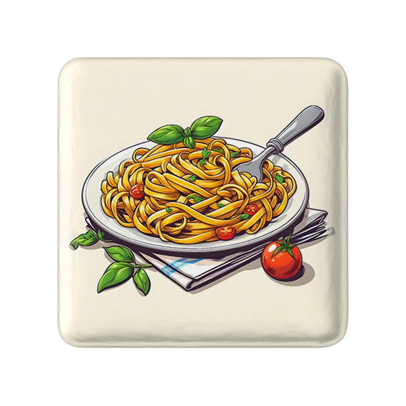 مگنت خندالو طرح پاستا Pasta مدل مربعی کد 31077