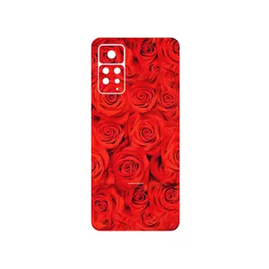 MAHOOT Red_Flower Cover Sticker for Xiaomi Redmi Note 11 Pro Plus 5G India