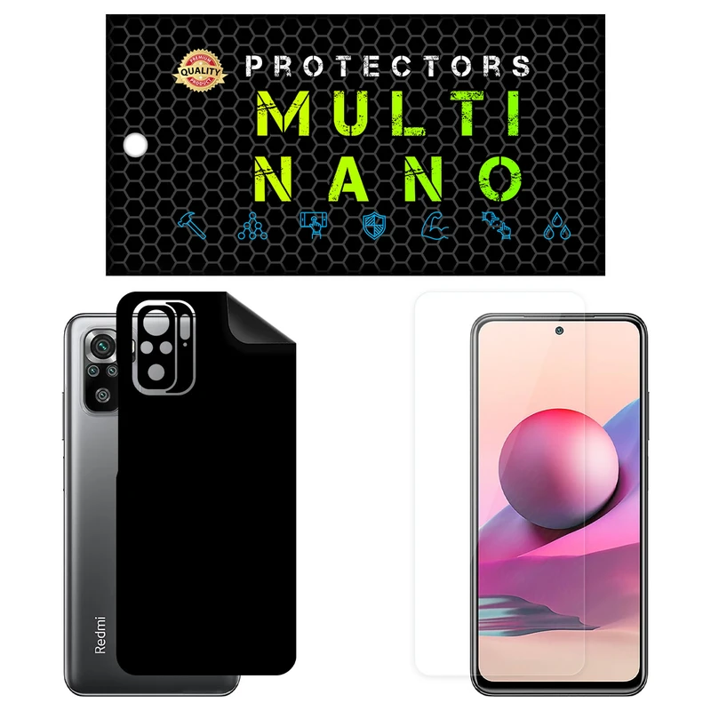 محافظ صفحه نمایش مولتی نانو مدل X-SFM مناسب برای گوشی موبایل شیائومی Redmi Note 10S به همراه برچسب پوششی