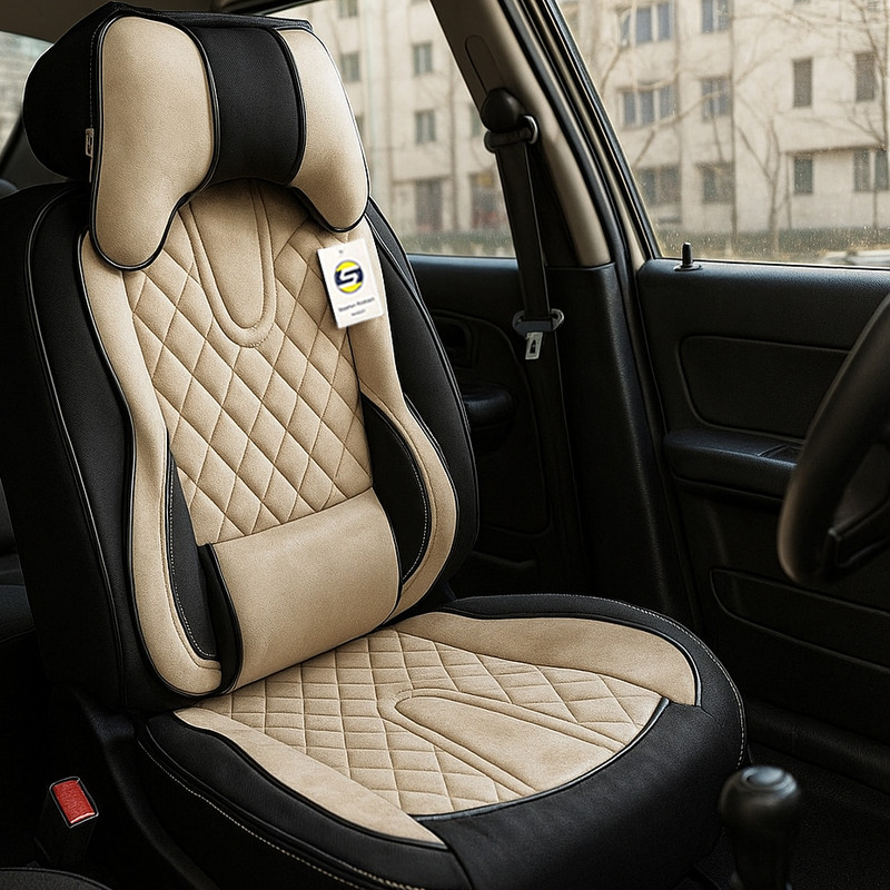 ست کامل روکش صندلی خودرو سپاهان روکش مدل Aoudi-6000 مناسب برای پژو 405 و پژو پارس