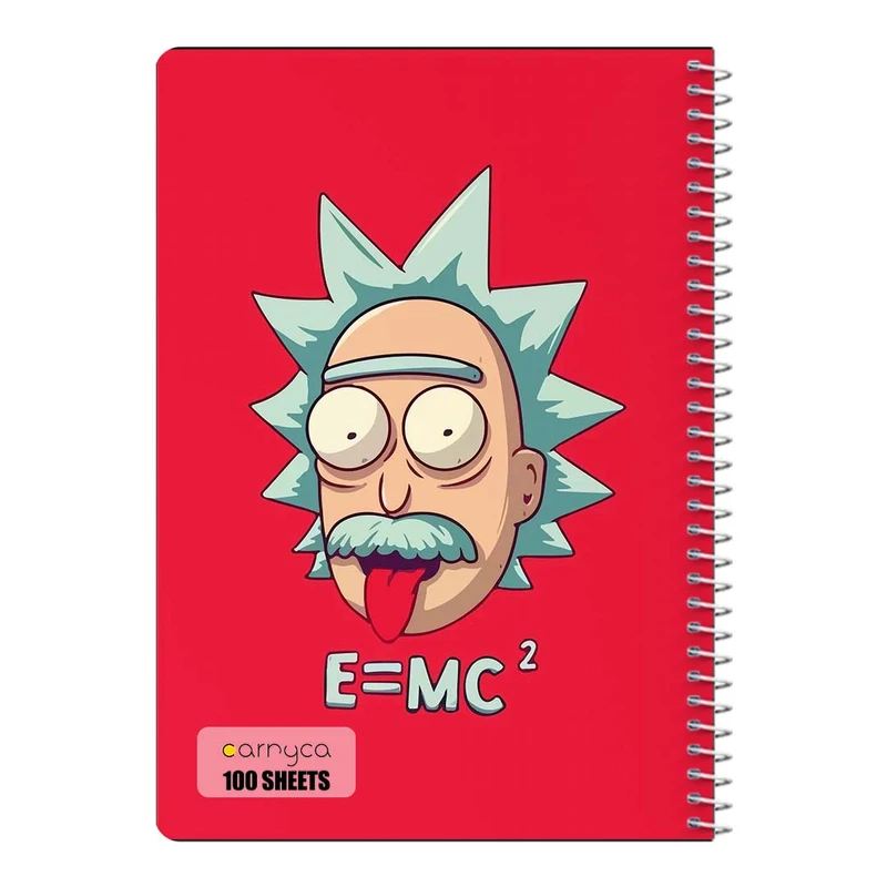 دفتر مشق 100 برگ سیمی کارنیکا طرح ریک و مورتی Rick and Morty کد 36555