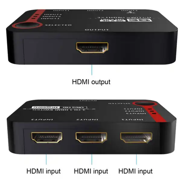 سوئیچ 3 پورت HDMI لایم استون مدل LS-HS0301