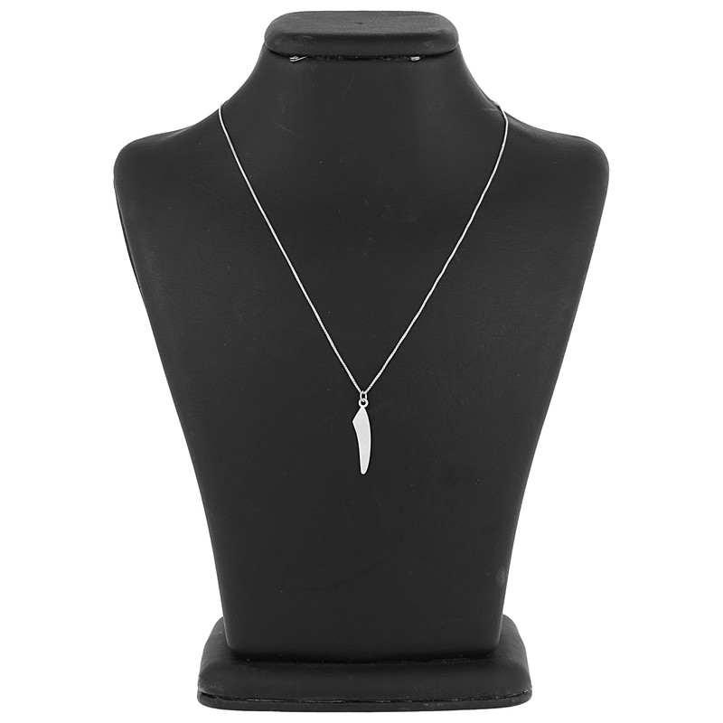 گردنبند نقره مردانه گالری عزیزی طرح عدد 1 مدل 15255