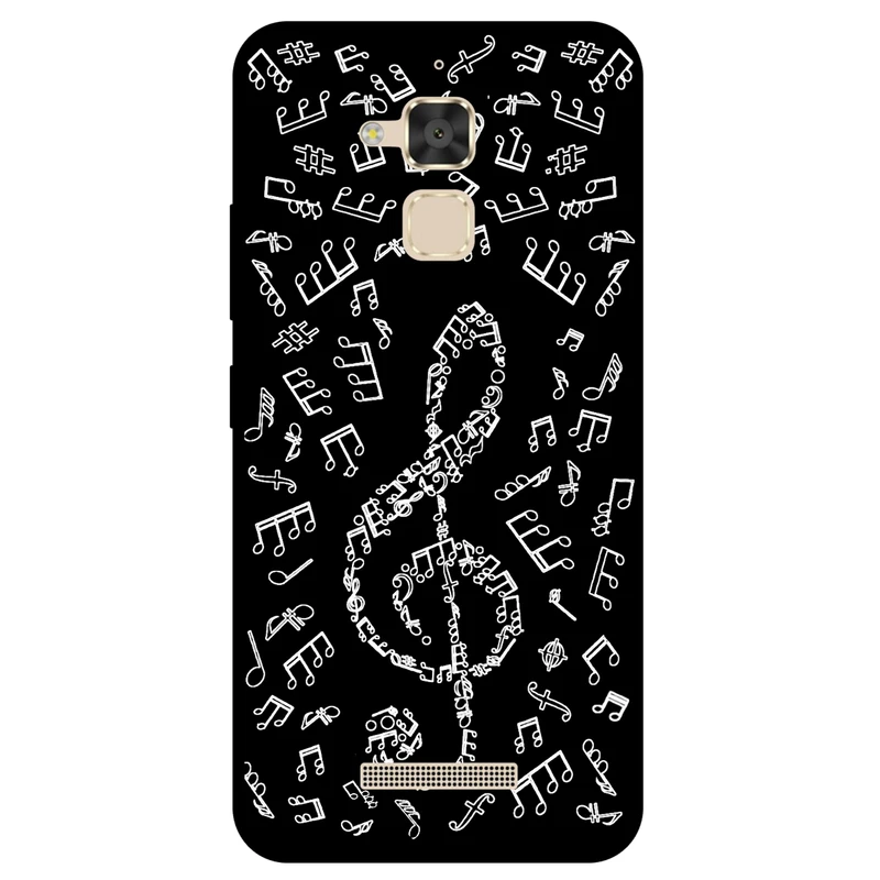 کاور مگافون طرح نوت موسیقی مدل 1370 مناسب برای گوشی موبایل ایسوس Zenfone 3 Max / ZC520TL