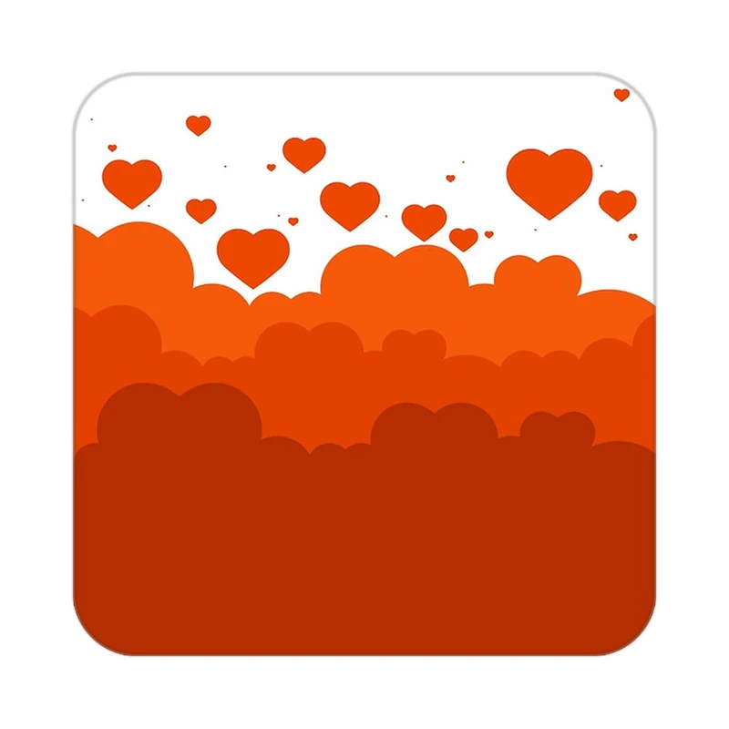 زیر لیوانی کاکتی طرح عاشقانه مدل mp40886