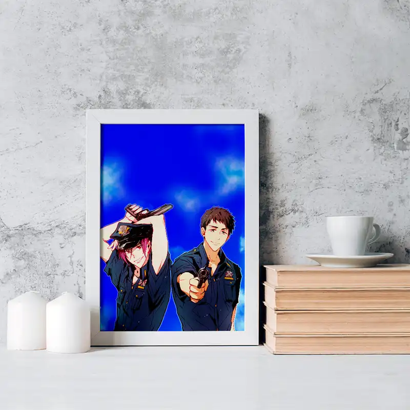 تابلو خندالو مدل یامازاکی و رین انیمه فری کد 15627