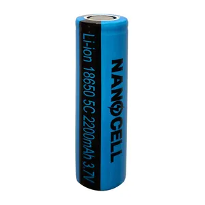 باتری لیتیوم یون قابل شارژ نانوسل مدل Li-Ion-18650-5C ظرفیت 2200 میلی آمپرساعت