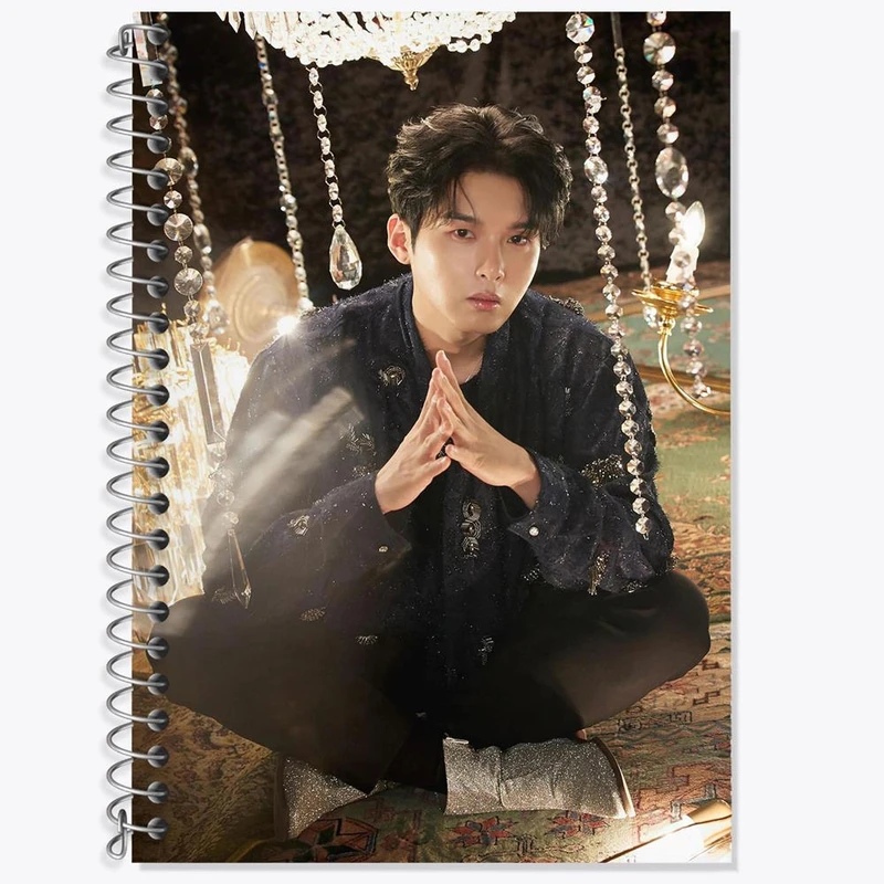دفتر زبان 50 برگ خندالو مدل سه خط طرح ریووک گروه سوپر جونیور Super Junior کد 21401