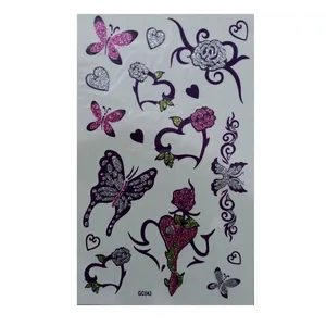 تتو موقت طرح قلب و پروانه کد 112