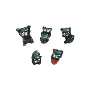 مجسمه مدل گربه ها ملوس مینیاتوری کد MKZ06 مجموعه 5 عددی