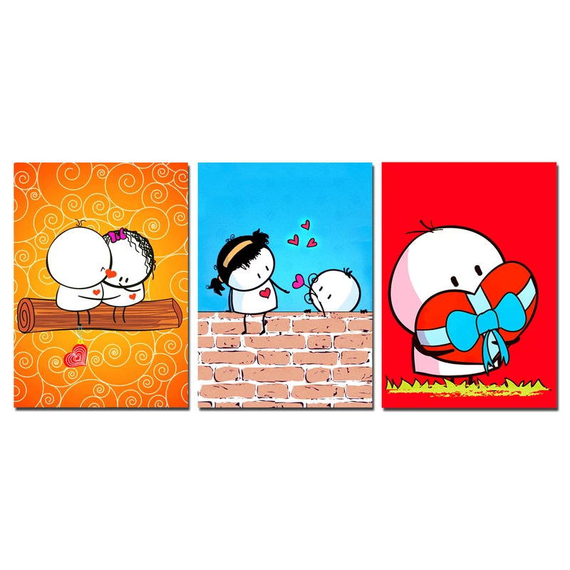 مگنت طرح عاشقانه کد bigli مجموعه 3 عددی 