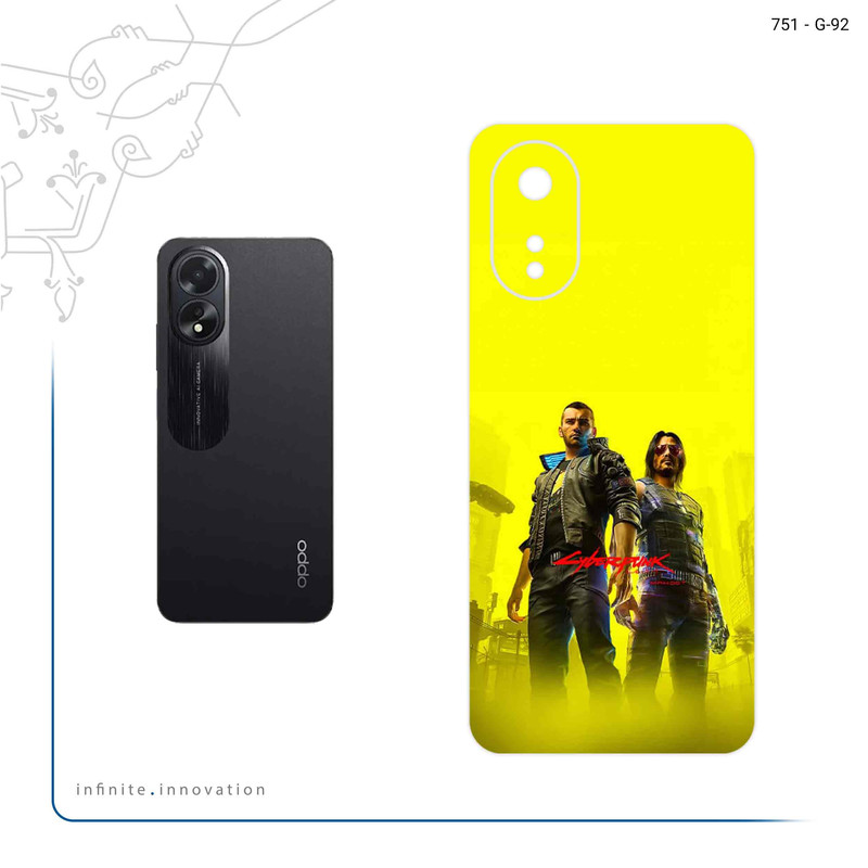 برچسب پوششی ماهوت مدل Cyberpunk Game Series مناسب برای گوشی موبایل اپو A38