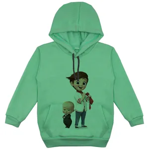 هودی پسرانه مدل بچه مهندس کد F121 رنگ سبز