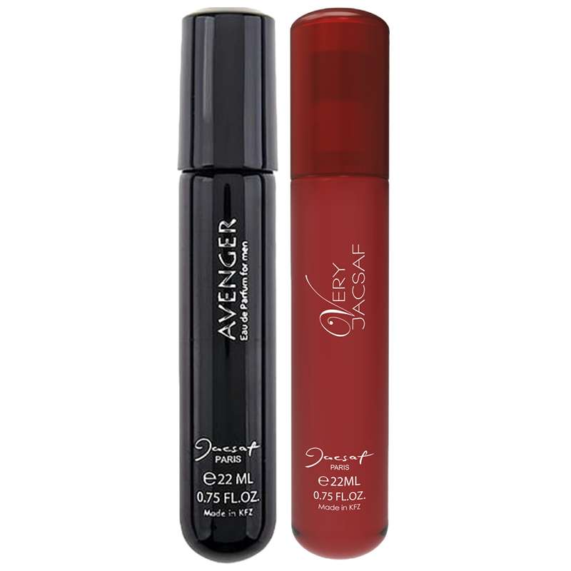 عطر جیبی مردانه ژک ساف مدل Avenger حجم 22 میلی لیتر به همراه عطر جیبی مردانه مدل Very حجم 22 میلی لیتر