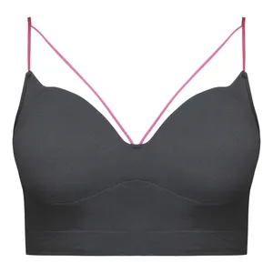 نیم تنه ورزشی زنانه ماییلدا مدل پد ثابت کد 5252-2105 رنگ خاکستری تیره