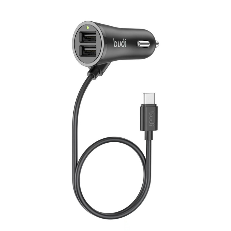 شارژر فندکی 17وات بودی مدل CC068TB1 به همراه کابل USB-C