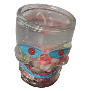 شمع لیوانی مدل ژله اي واژگون