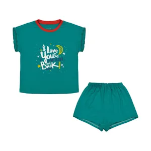 ست تی شرت و شلوارک دخترانه ناربن مدل 1521367-53