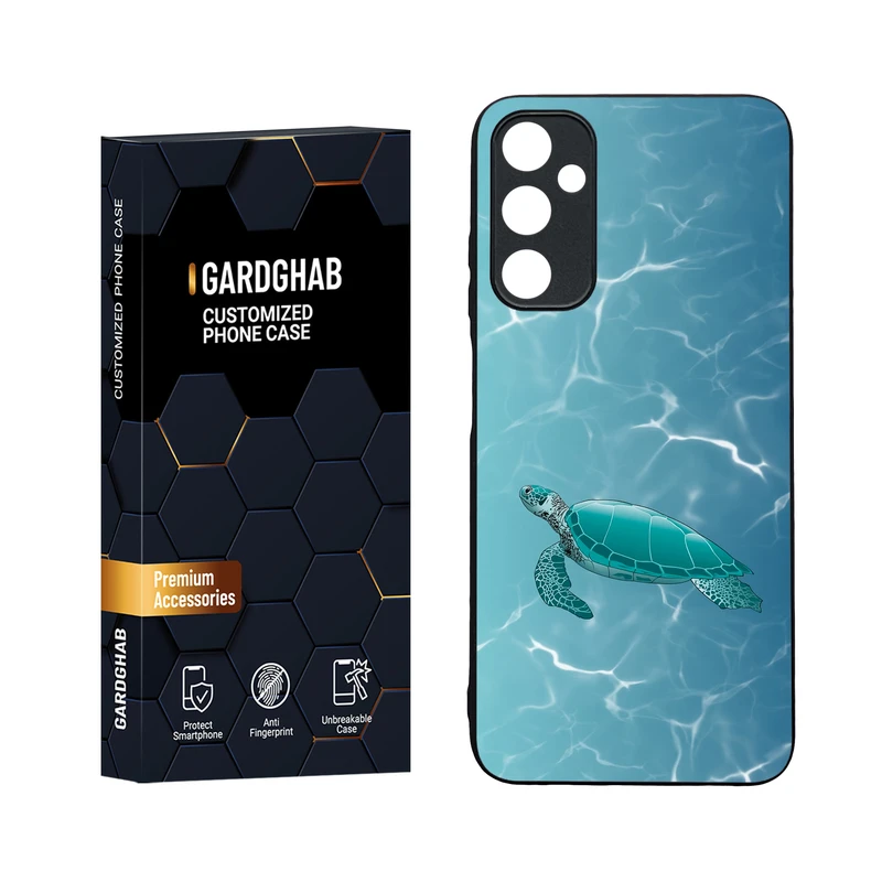 کاور گارد قاب مدل دورژله ای پشت گلس طبیعت مناسب برای گوشی موبایل سامسونگ Galaxy A05s