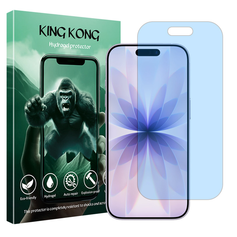 محافظ صفحه نمایش مات ضداشعه آبی کینگ کونگ مدل Tough مناسب برای گوشی موبایل اپل iPhone 17