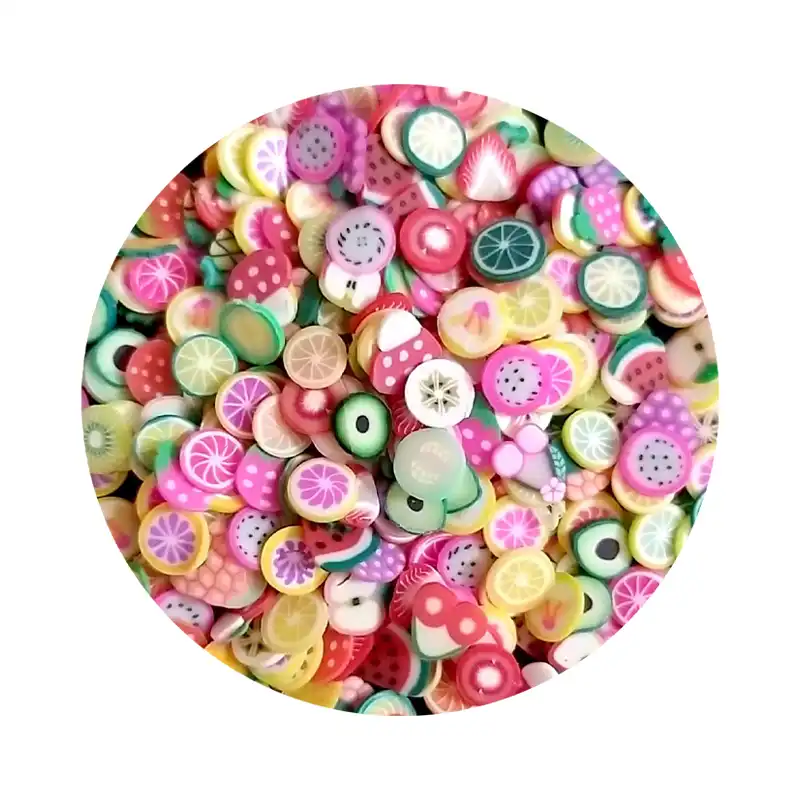 تزیین ناخن مدل فیمو طرح میوه کد FM1