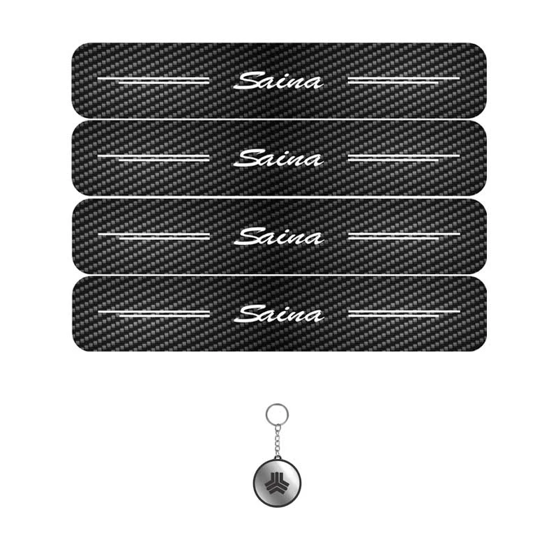 برچسب پارکابی مهدیار طرح کربن کد LCE0043 مناسب برای ساینا مجموعه 4 عددی به همراه جاکلیدی