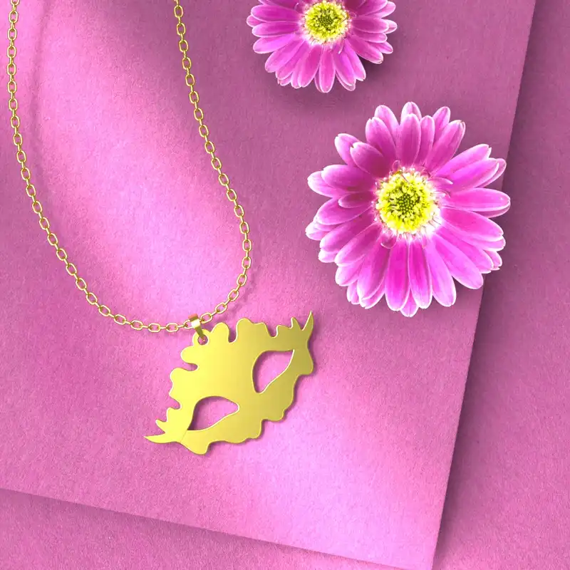 گردنبند طلا 18 عیار زنانه مدوپد مدل هالووین کد G3-1-1012