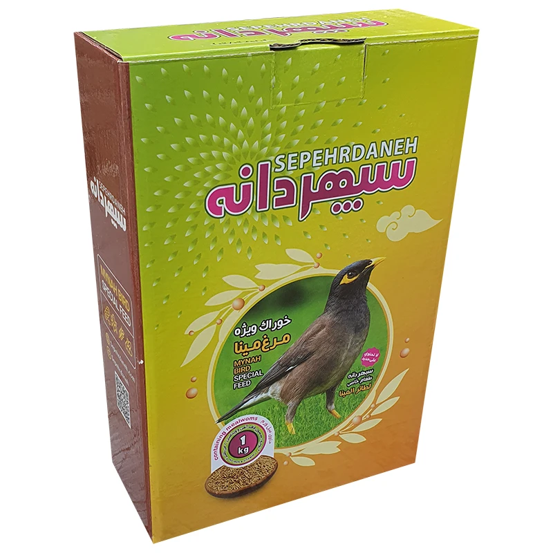 غذای مرغ مینا سپهردانه مدل پلت میلورم وزن 1 کیلوگرم