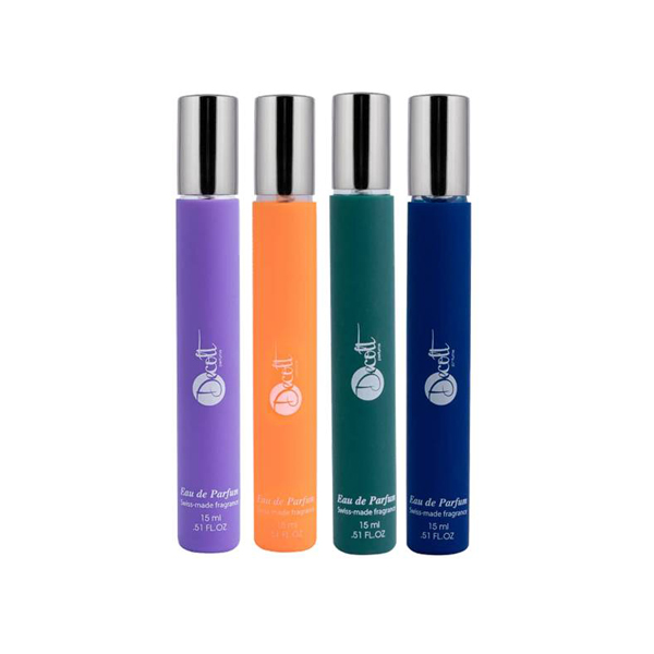 عطر جیبی دکلت مدل 255 حجم 15 میلی لیتر مجموعه 4 عددی