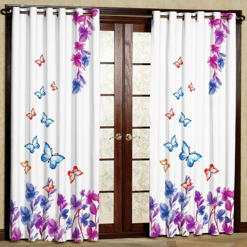  پرده مدل مخمل پانچی کد 1117 سایز 140x280 سانتی متر