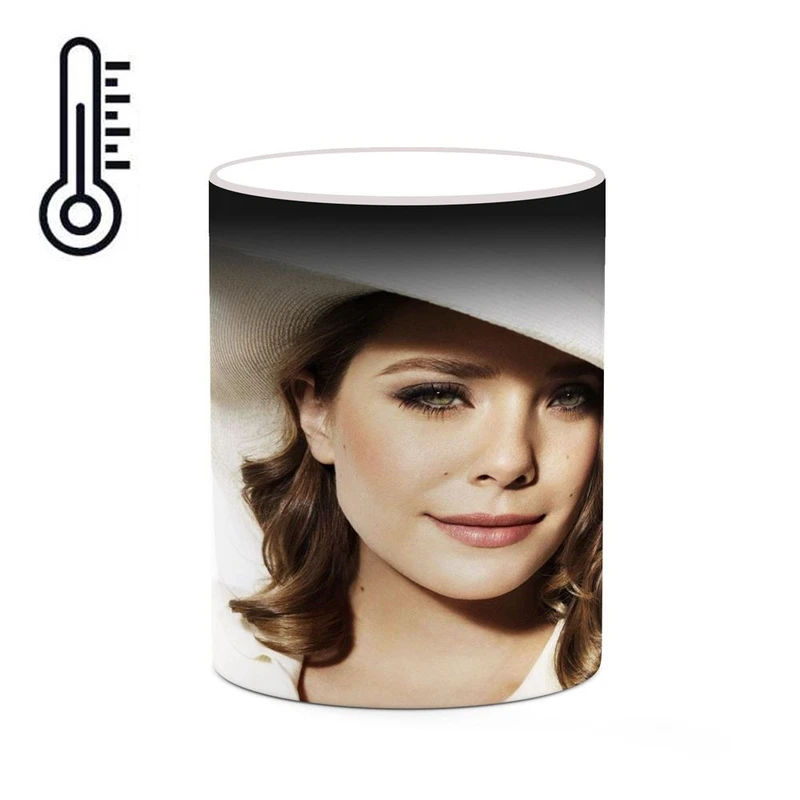 ماگ حرارتی کاکتی طرح الیزابت اولسن Elizabeth Olsen مدل mgh25834