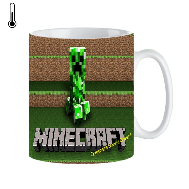 ماگ حرارتی طرح کریپر ماینکرافت creeper minecraft کد 345