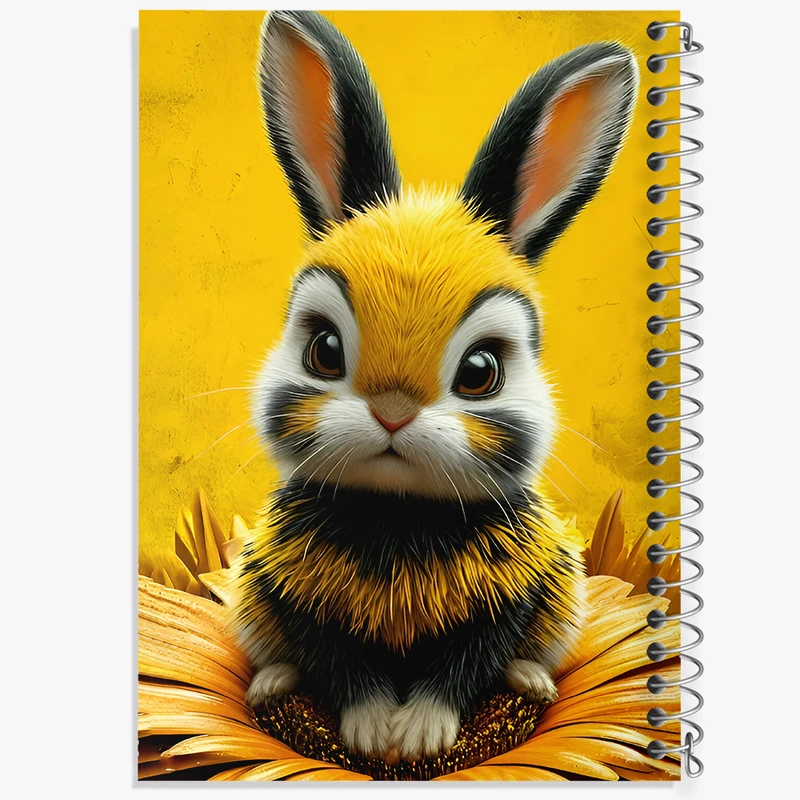 دفتر مشق 50 برگ خندالو طرح خرگوش زنبوری کد F8482