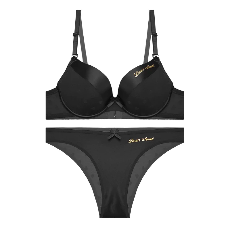 ست شورت و سوتین زنانه آنی لوکس مدل نیم جک فنردار ساتن و تور طرح قلب کد 862395ST