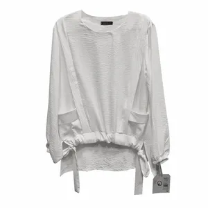 بلوز آستین سه ربع زنانه مدل جیبدار کد 1