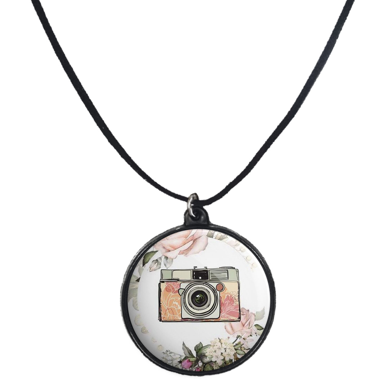 گردنبند پرمانه طرح عکاس کد pmb.5224 مدل دو طرفه