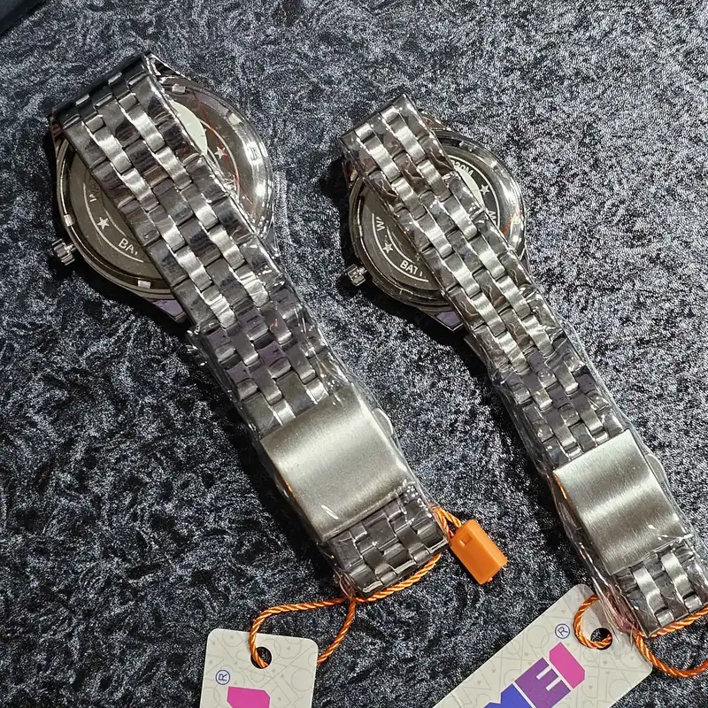 ست ساعت مچی عقربه ای زنانه و مردانه اسکمی مدل 9071 کد 11