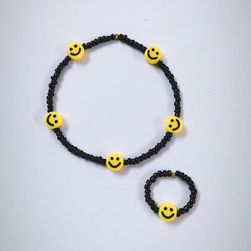 نیم ست دخترانه مدل منجق Smile 02 نیم ست دخترانه مدل منجق Smile 02