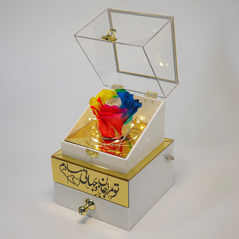 گل رز جاودان مدل موزیکال کوکی طرح مادر