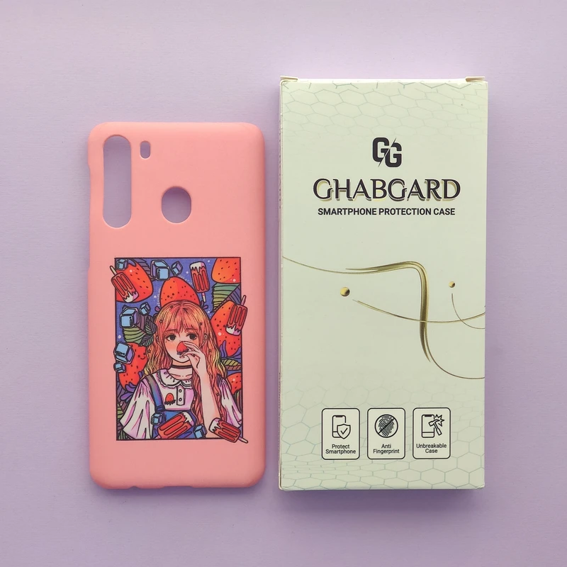 کاور قاب گارد مدل دخترانه مناسب برای گوشی موبایل سامسونگ Galaxy A21